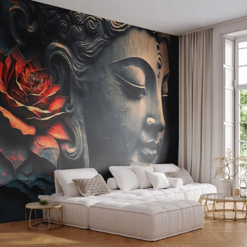Fototapeta Premium Sand - W zgodzie ze światem - Budda, Indie, Medytacja - 250x175 cm