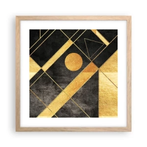 Plakat w ramie jasny dąb - Słońce pustyni - 40x40 cm