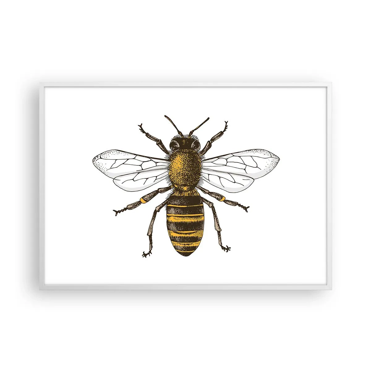 Plakat w białej ramie - Piękna i dobra - 100x70 cm