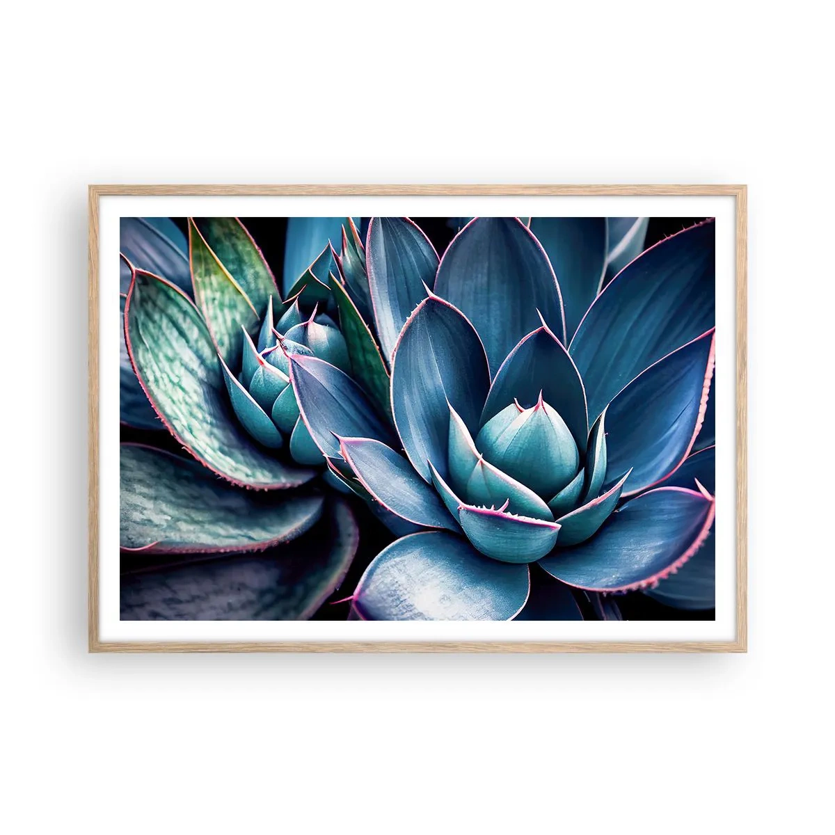 Plakat w ramie jasny dąb - Witalna siła - 100x70 cm