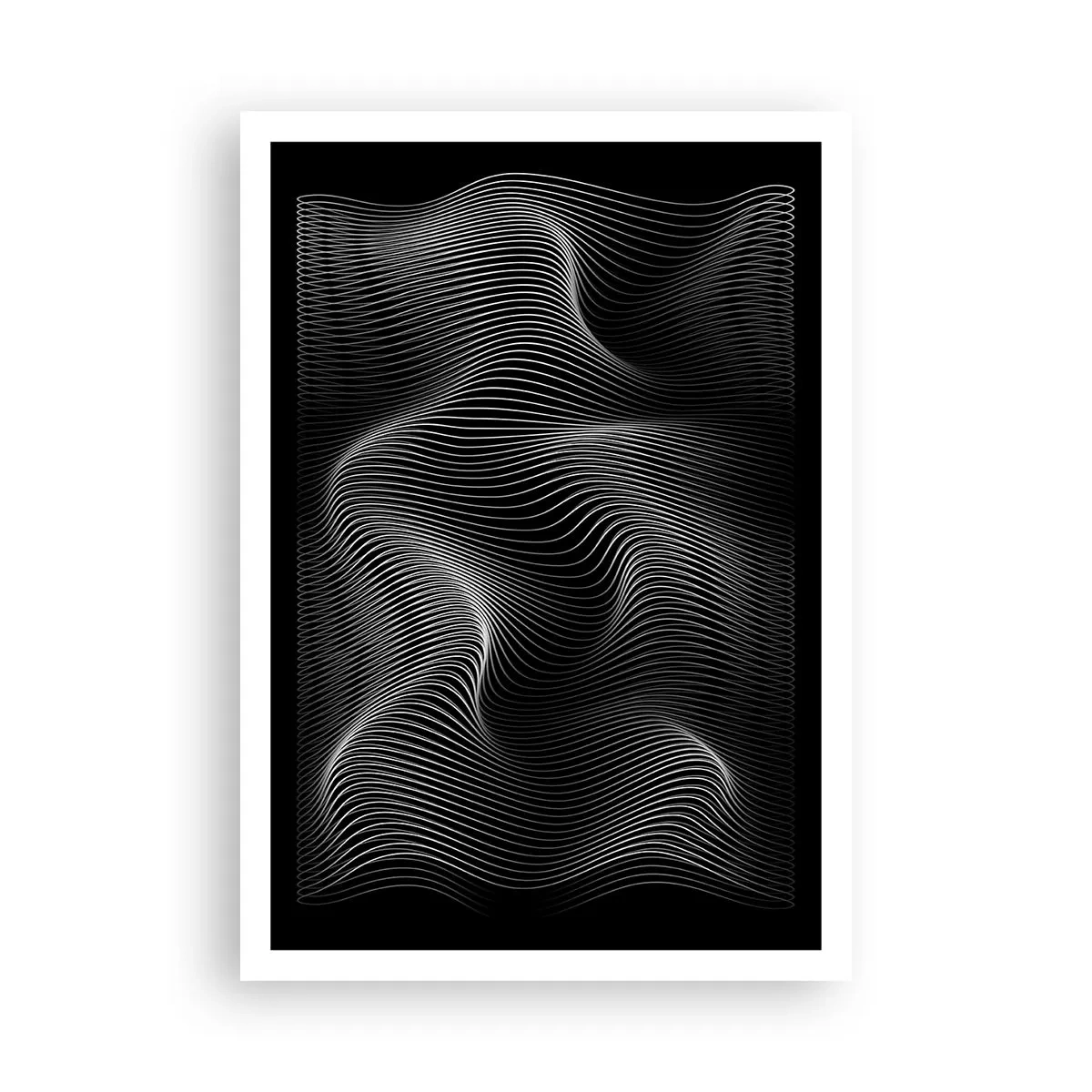 Plakat - Taniec światła w przestrzeni - 70x100 cm