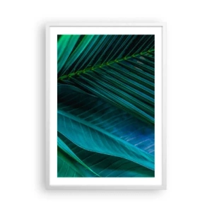 Plakat w białej ramie - Anatomia zieleni - 50x70 cm