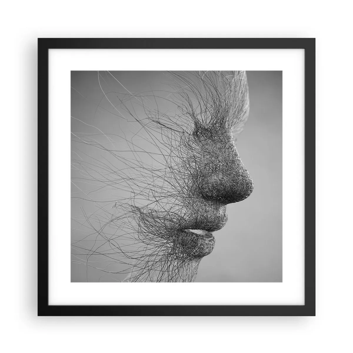 Plakat w czarnej ramie - Duch wiatru - 40x40 cm