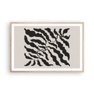 Plakat w ramie jasny dąb - Natura kwadratu - 91x61 cm