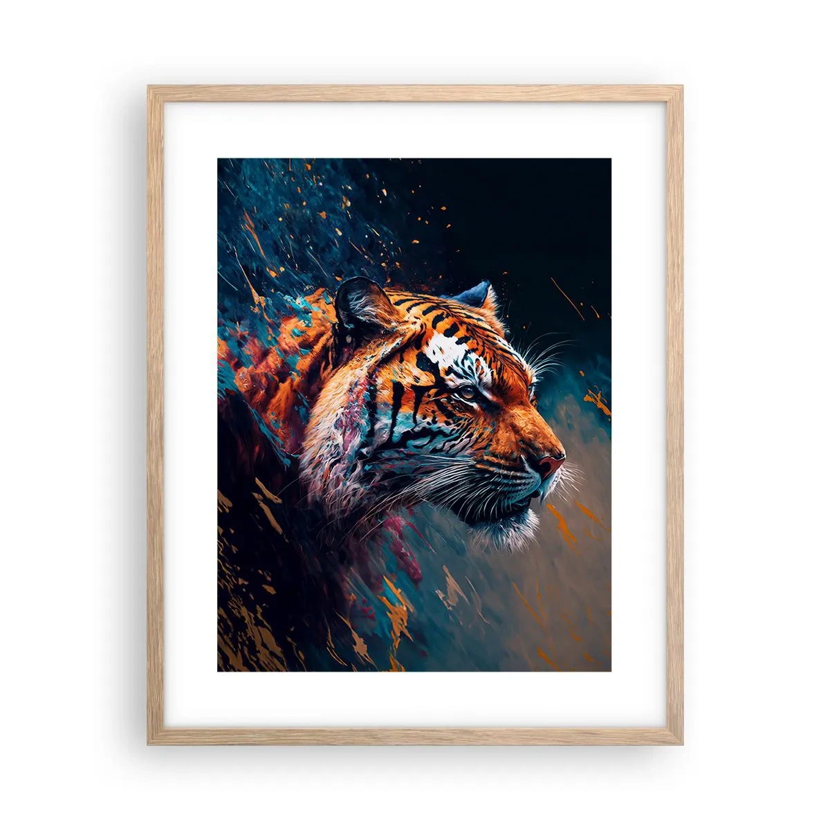 Plakat w ramie jasny dąb - Dzikie piękno - 40x50 cm