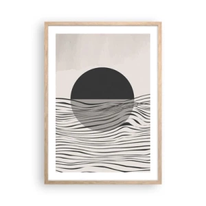 Plakat w ramie jasny dąb - Kompozycja połowiczna - 50x70 cm