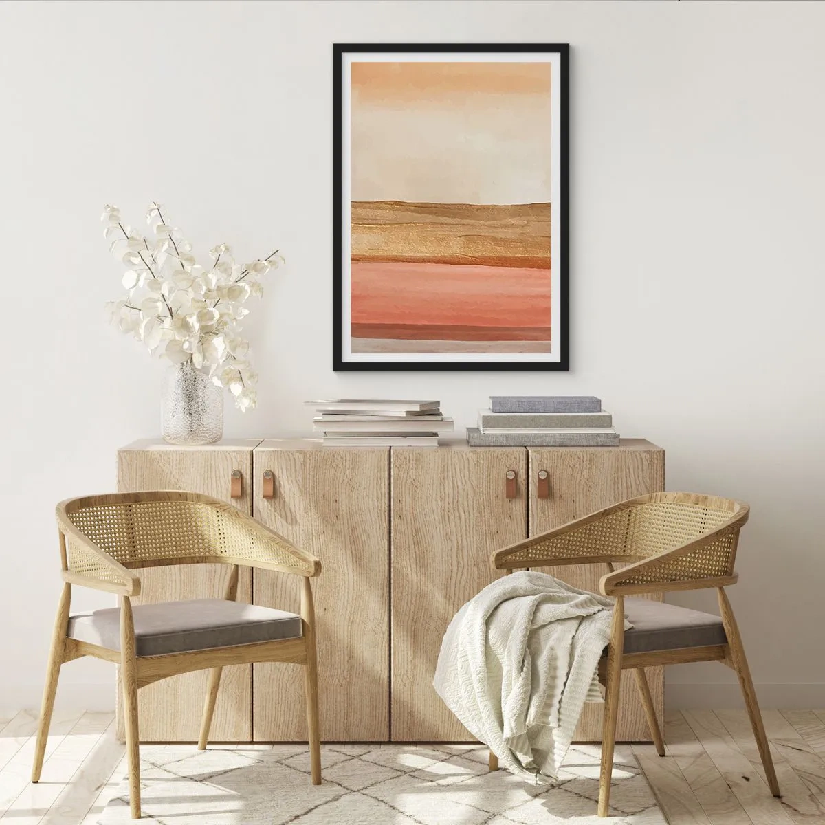 Plakat w czarnej ramie - Kompozycja wertykalna - 30x40 cm