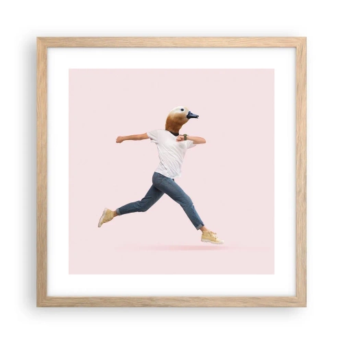 Plakat w ramie jasny dąb - Szczypta absurdu - 40x40 cm