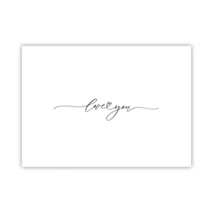 Plakat - Czarno na białym - 70x50 cm