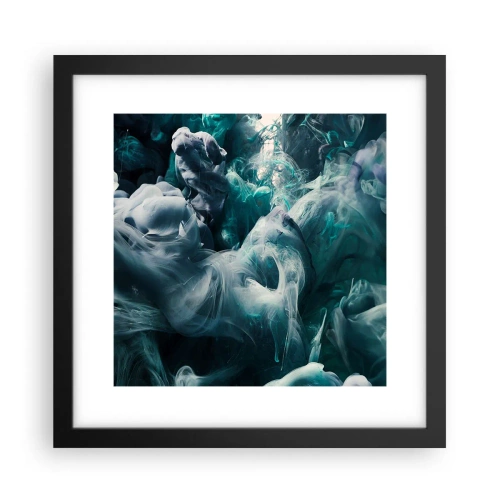 Plakat w czarnej ramie - Ruch koloru - 30x30 cm