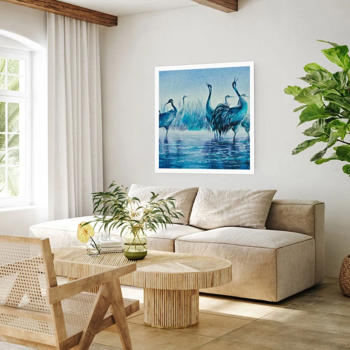 Plakat - Poranne spotkanie - 40x40 cm