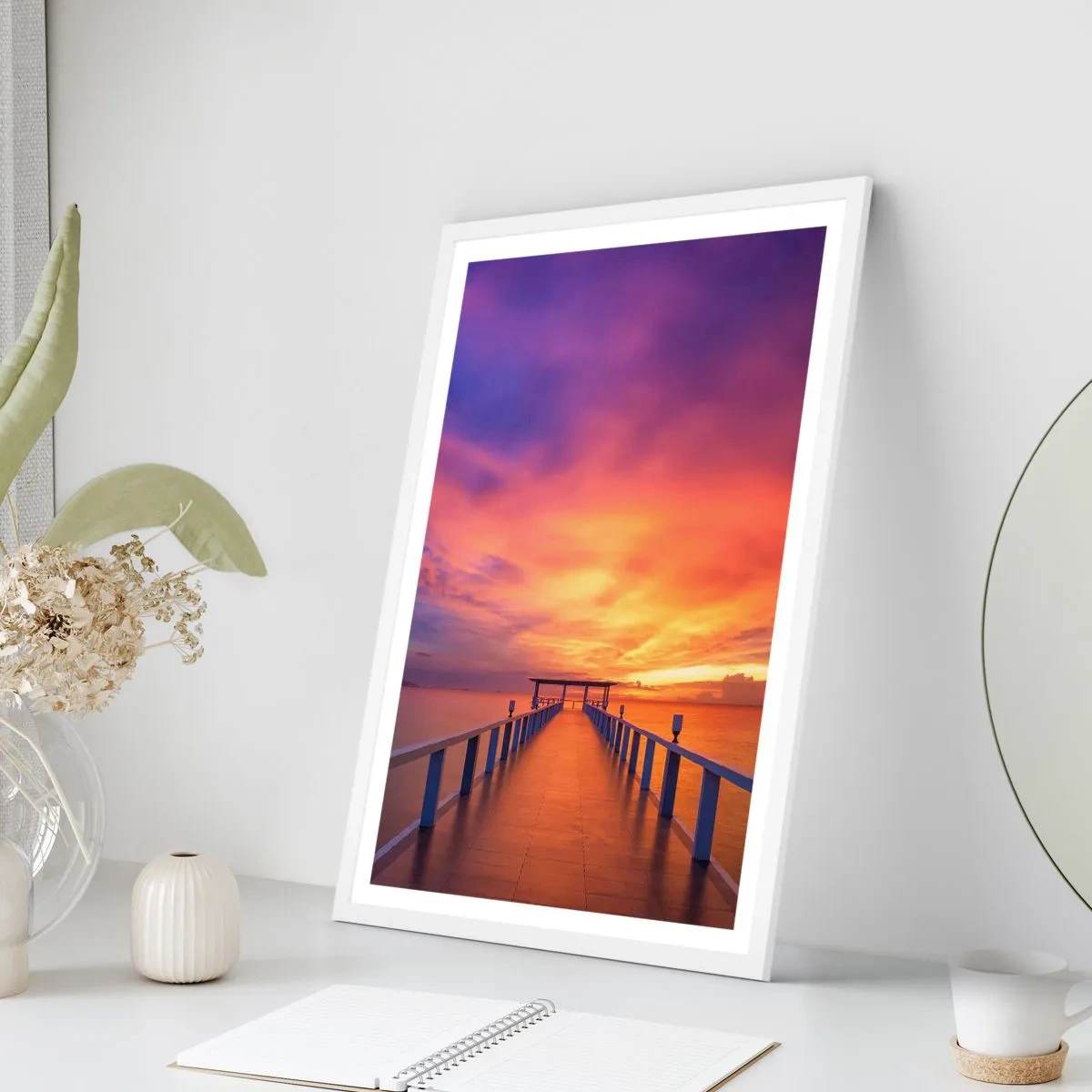 Plakat w białej ramie - Bez końca - 50x70 cm