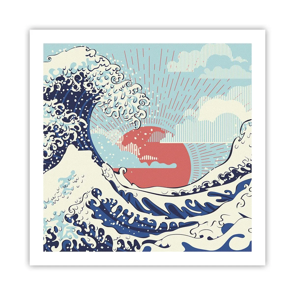 Plakat - Z japońskich inspiracji - 60x60 cm
