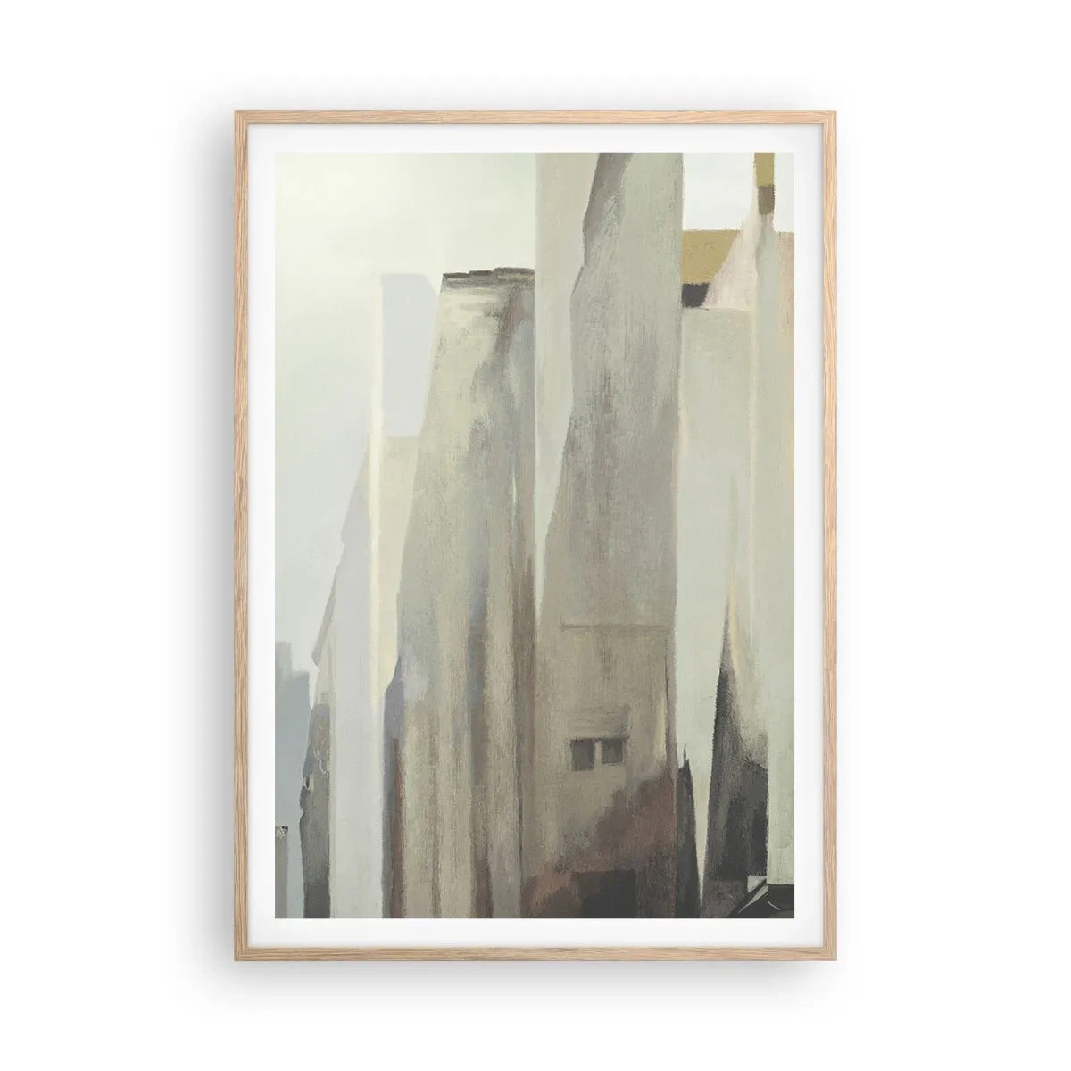 Plakat w ramie jasny dąb - Sen o mieście - 70x100 cm