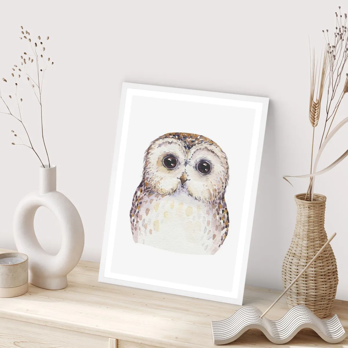 Plakat w białej ramie - Spójrz mi w oczy - 50x70 cm