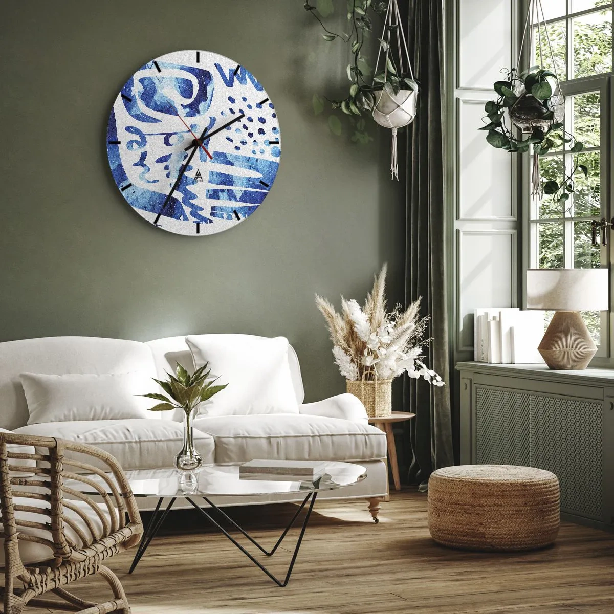 Zegar ścienny - Powrót do korzeni - 30x30 cm