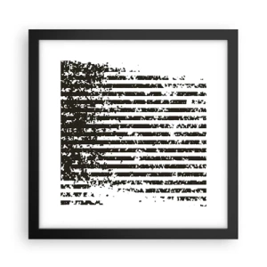 Plakat w czarnej ramie - Rytm i szum - 30x30 cm