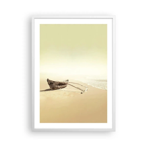 Plakat w białej ramie - Wspomnienie mórz południowych - 50x70 cm