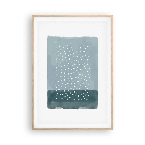 Plakat w ramie jasny dąb - Wyrosłe na błękicie - 70x100 cm