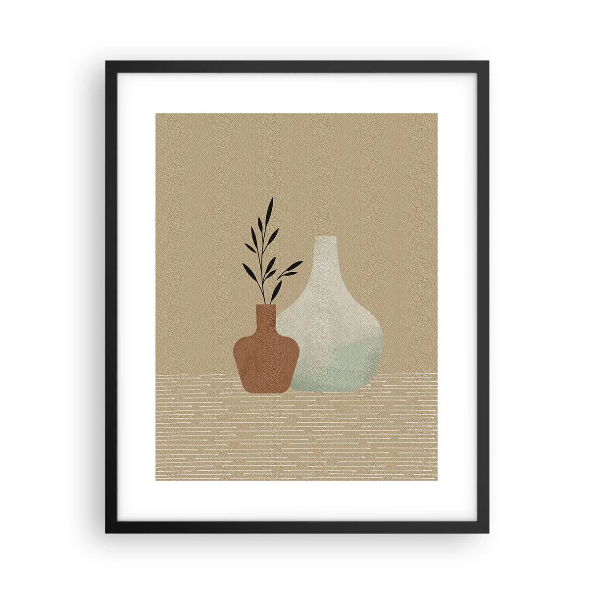 Plakat w czarnej ramie - Wazon i jego idea - 40x50 cm