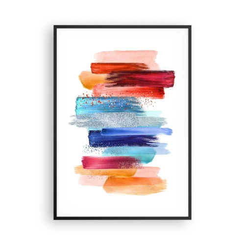 Plakat w czarnej ramie - W górę i w dół - 70x100 cm