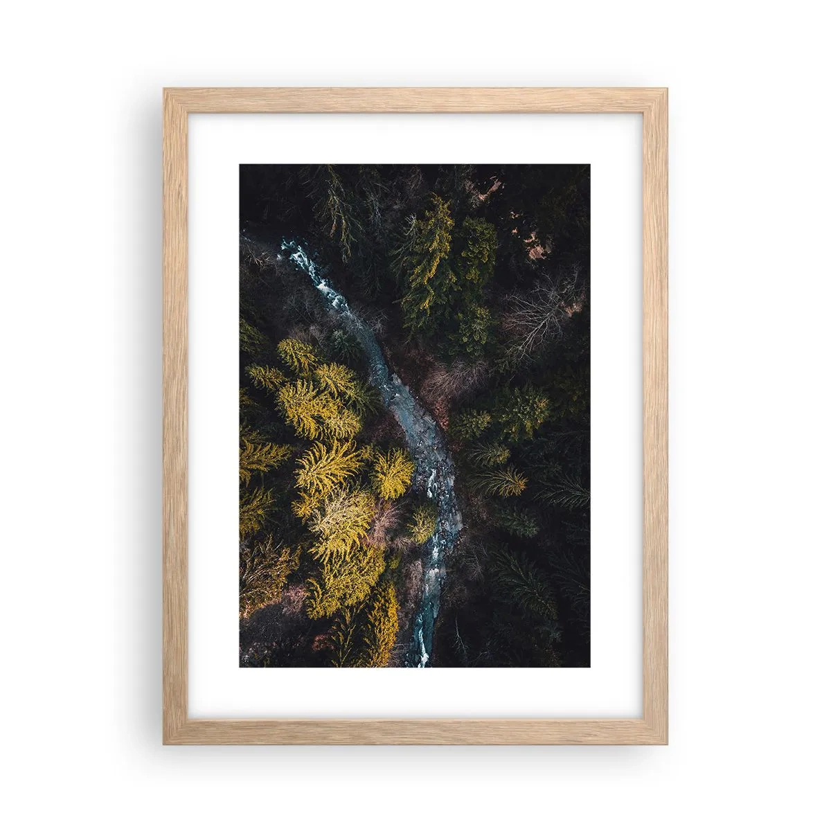 Plakat w ramie jasny dąb - Szybko, coraz szybciej - 30x40 cm