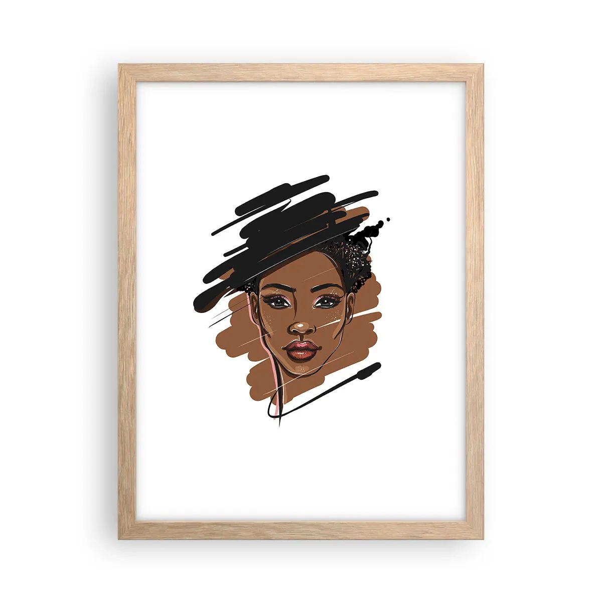 Plakat w ramie jasny dąb - Słodka jak czekolada - 30x40 cm