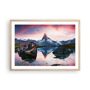 Plakat w ramie jasny dąb - Serce gór jest gorące - 70x50 cm