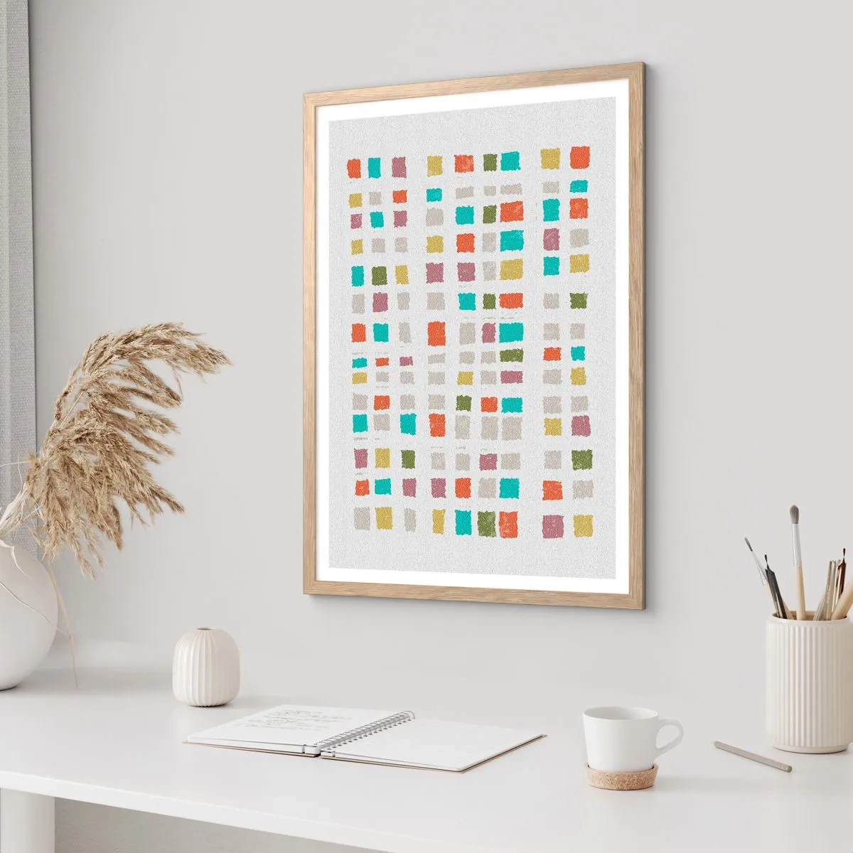 Plakat w ramie jasny dąb - Nieznana gra - 61x91 cm