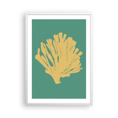 Plakat w białej ramie - Krzak podwodnego lasu - 50x70 cm