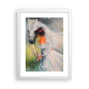 Plakat w białej ramie - Jak z pięknego snu - 30x40 cm