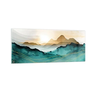 Obraz na szkle - Na granicy abstrakcji – pejzaż - 100x40 cm