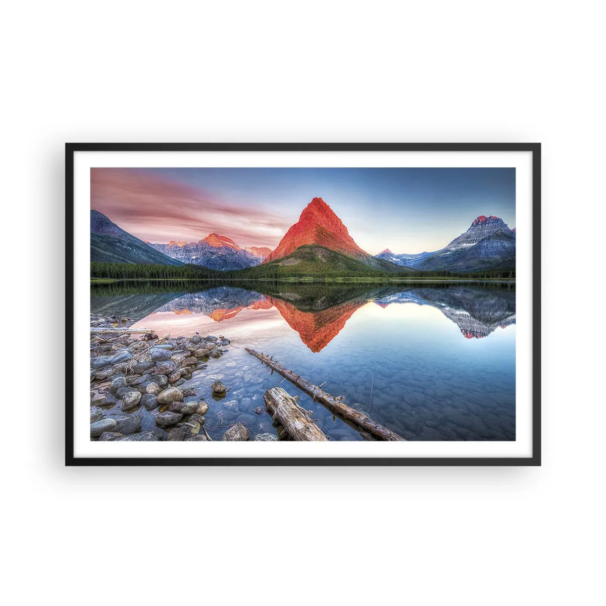 Plakat w czarnej ramie - Żar i chłód - 91x61 cm