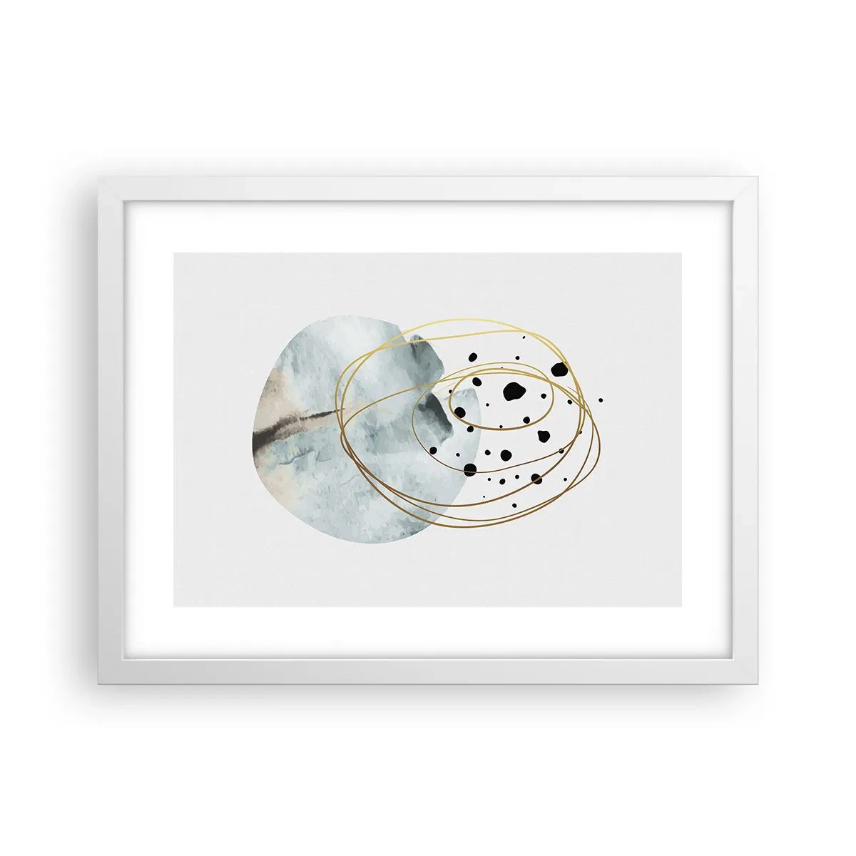 Plakat w białej ramie - W objęciach przestrzeni - 40x30 cm