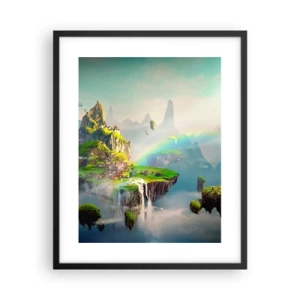 Plakat w czarnej ramie - Śródniebie - wyspy szczęśliwe - 40x50 cm