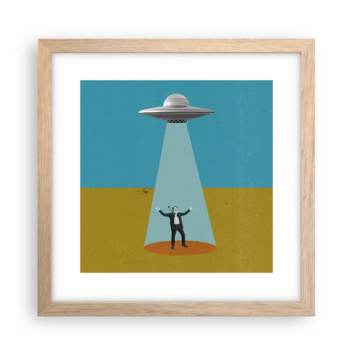 Plakat w ramie jasny dąb - Bliskie spotkanie - 30x30 cm