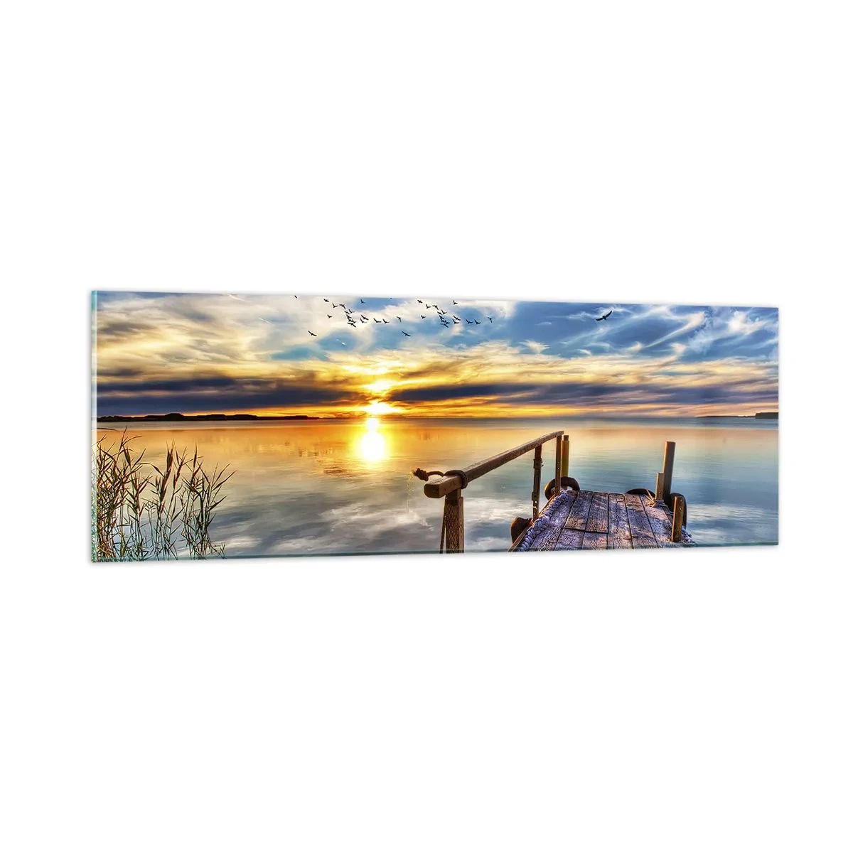 Obraz na szkle - Wiatr idzie na spoczynek - 90x30 cm