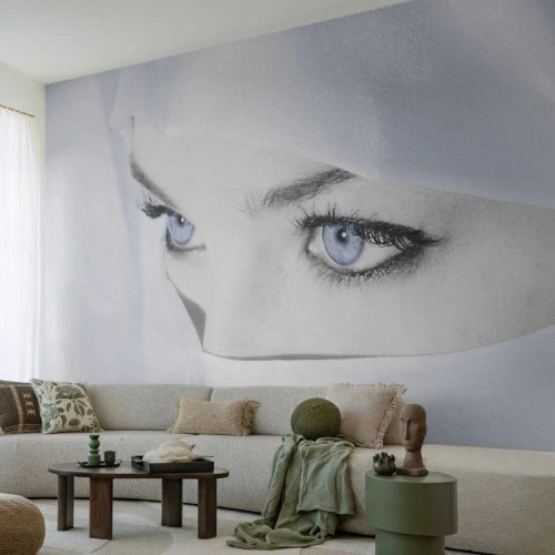 Fototapeta Premium Canvas - Wprost z tysiąca i jednej nocy - Kobieta, Oczy, Kultura - 500x350 cm