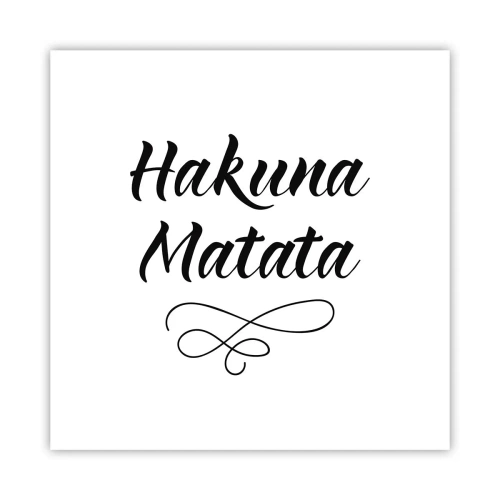 Plakat - Najlepsza rada - 30x30 cm