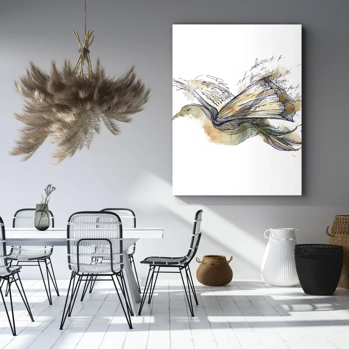 Obraz na płótnie - Na skrzydłach poezji - 65x120 cm