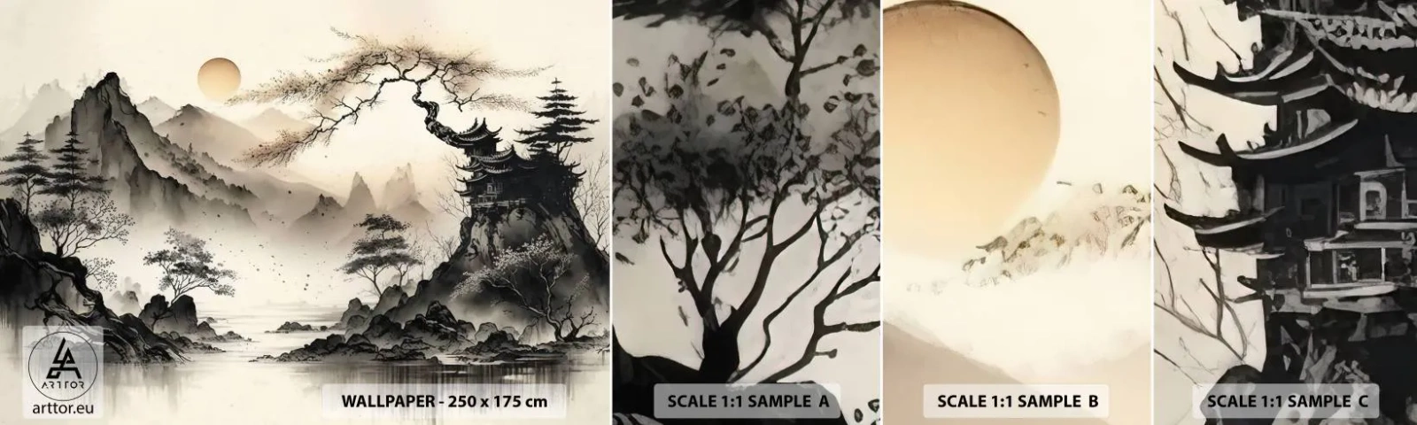 Fototapeta Próbka Samoprzylepna Deluxe Sticker - Niepowtarzalny urok orientu - Azja, Japonia, Widok - 100x30 cm