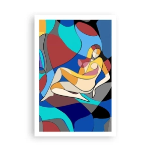Plakat - Kubistyczny akt - 61x91 cm