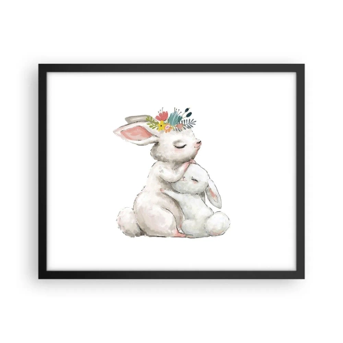 Plakat w czarnej ramie - Nie ma jak u mamy - 50x40 cm