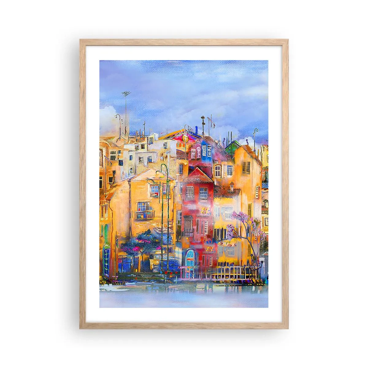 Plakat w ramie jasny dąb - Jesteśmy razem - 50x70 cm