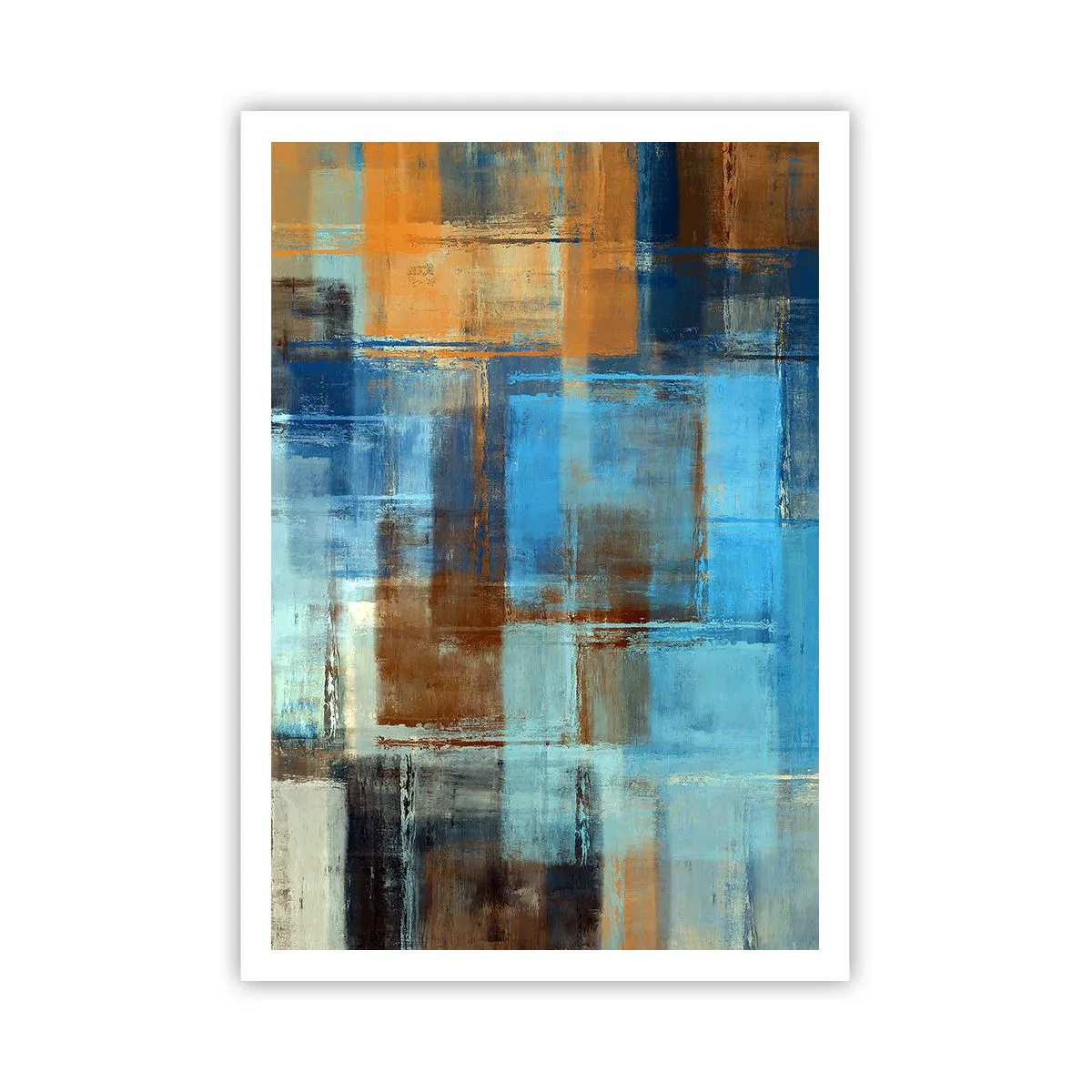Plakat - Przez błękitną zasłonę - 70x100 cm