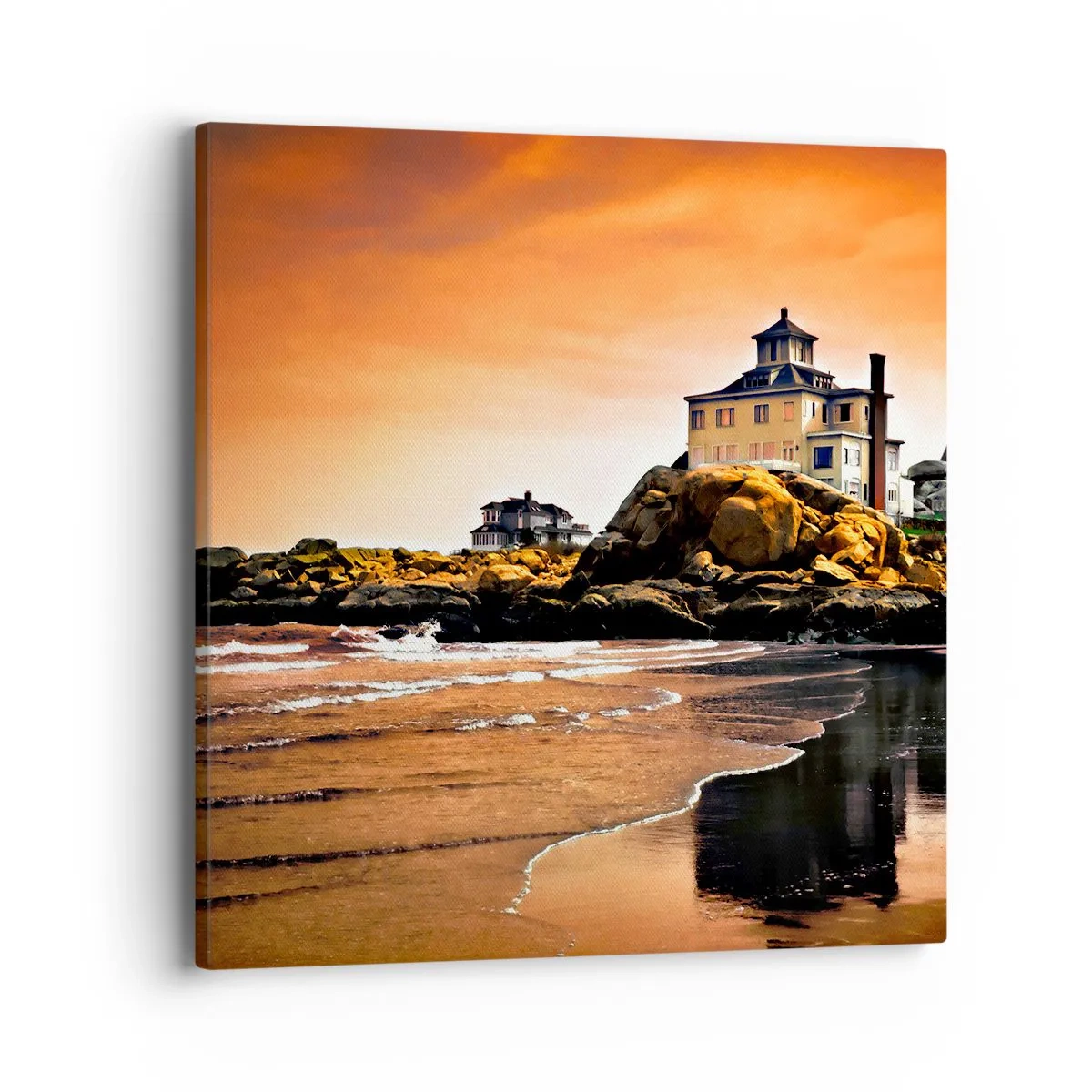 Obraz na płótnie - Elegancja zachodniego wybrzeża - 40x40 cm