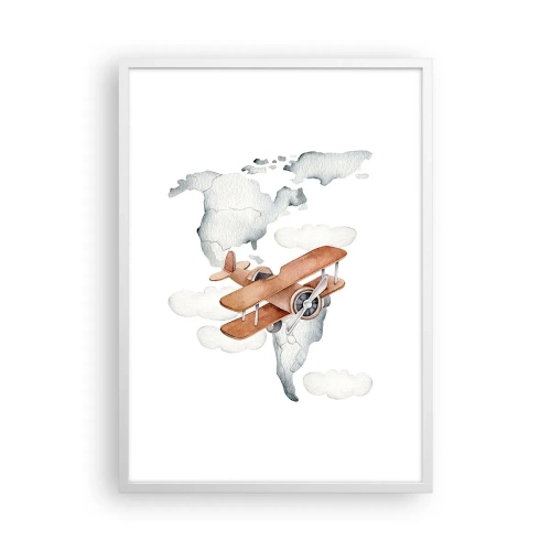 Plakat w białej ramie - W pionierskim duchu - 50x70 cm