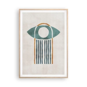 Plakat w ramie jasny dąb - Znaki i rytuały - 70x100 cm
