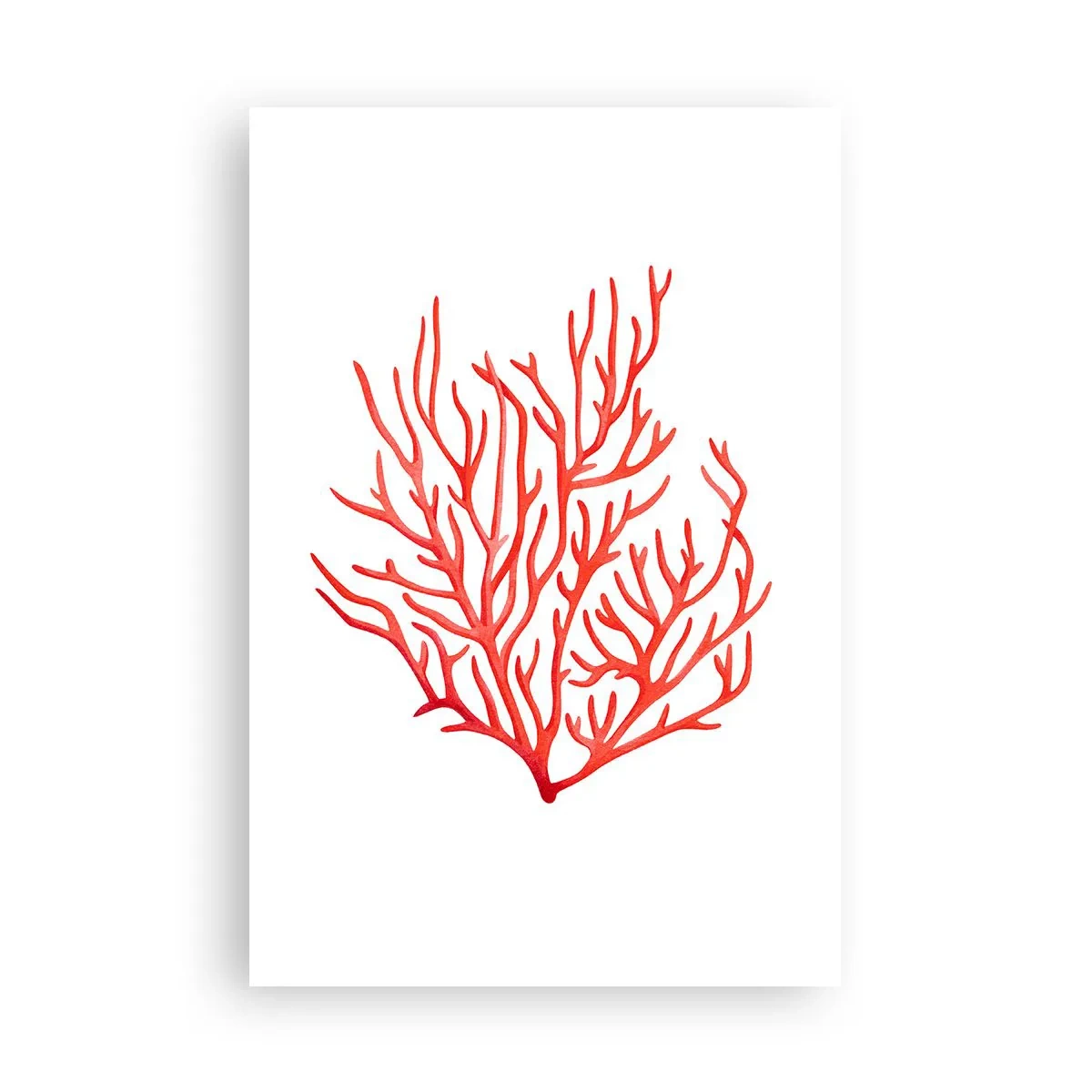 Plakat - Koralowy filigran - 61x91 cm