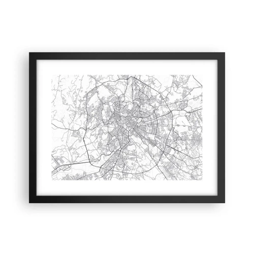 Plakat w czarnej ramie - Rzymski krąg - 40x30 cm